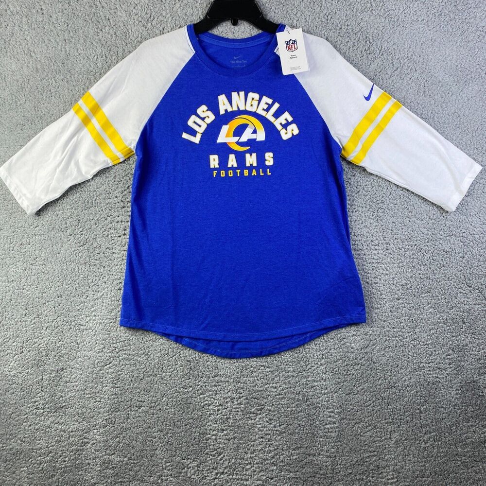 The Nike Tee Los Angeles Rams Women’s T-shirt Size Large Long Sleeve NWT, NEW